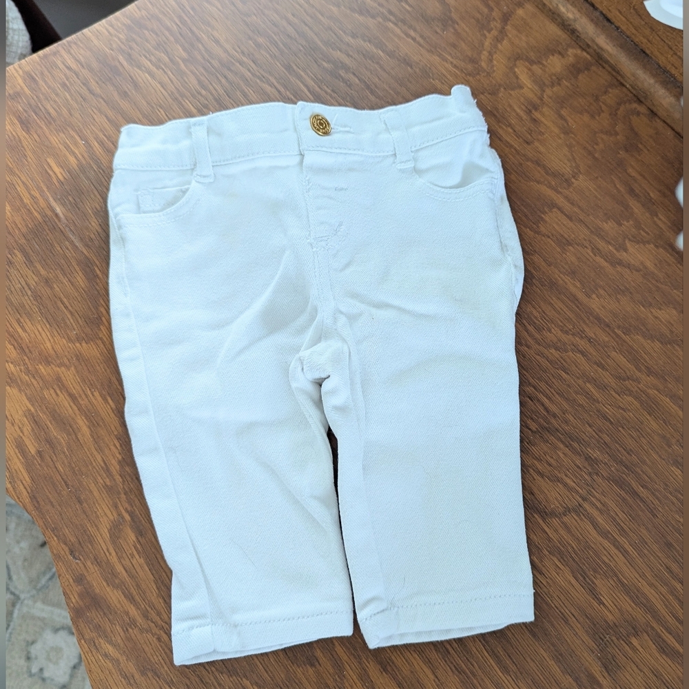 Janie and Jack White Cropped Casual Bottoms
